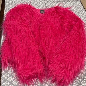 Wild Fable Women's  Shag Faux Fur Jacket …